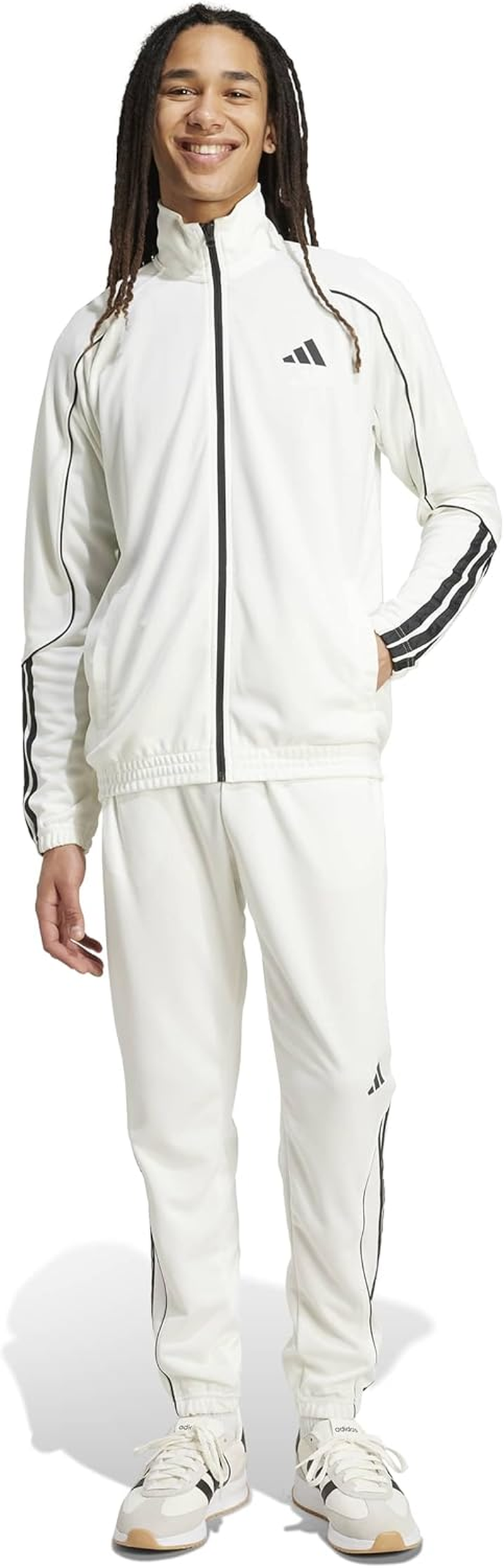 Adidas IZA33 Aero Lady Sereno Cut 3 Stripes Tracksuit Men'S Jersey Top and Bottom Set image number 5