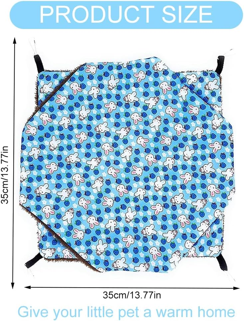 Rat Rodent Hammock, Guinea Pig Hammock, Double Layer Hanging Bed for Hamster, Hammock for Small Animals, Hamster Hammock, Double Layer Pet Hammock, 35 X 35 Cm image number 4