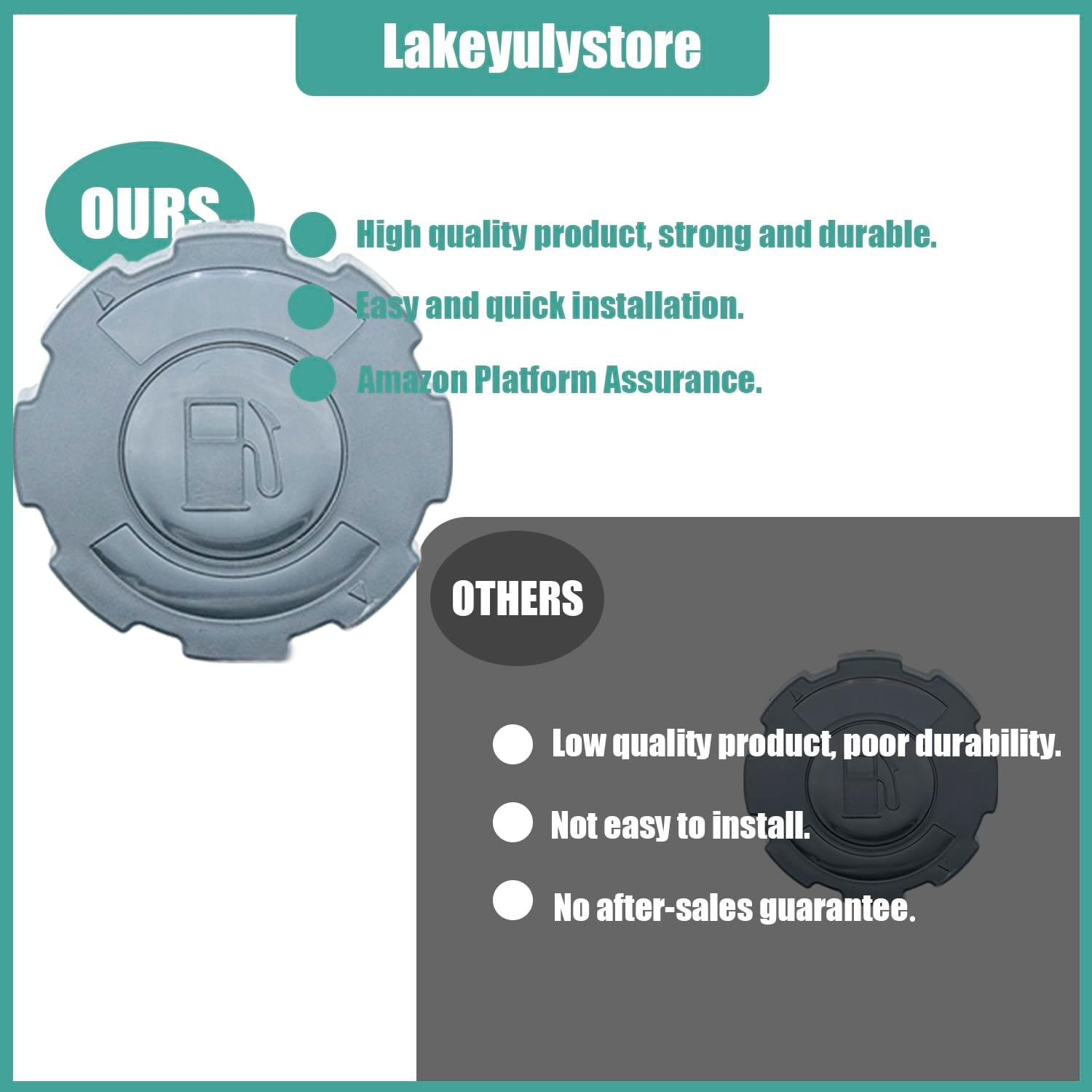 17620-ZH7-013 17620-ZH7-023 Fuel Gas Cap Replaces Honda GX110 GX120 GX140 GX160 GX200 GX240 GX270 GX340 GX390