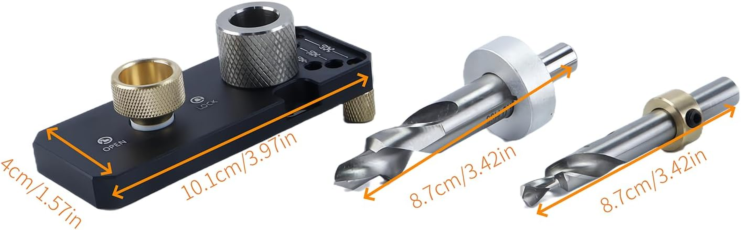 Orivin Aluminum Profile Drill Guide Access Hole Drill Jig for 20 30 40 Series Standard Aluminum Extrusion Profile image number 3