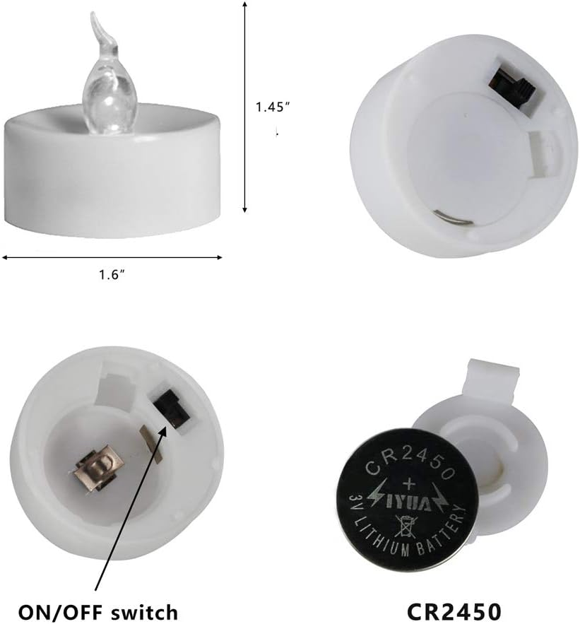 Actpe LED Tea Light, Flameless Flickering Tealight with Remote Control, Long Lasting Battery Operated LED Tealights Candle for Seasonal & Festival Celebration Pack of 12 image number 1