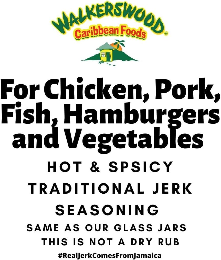 Walkerswood Traditional Jamaican Jerk Seasoning, Hot and Spicy, 128 Fl Oz