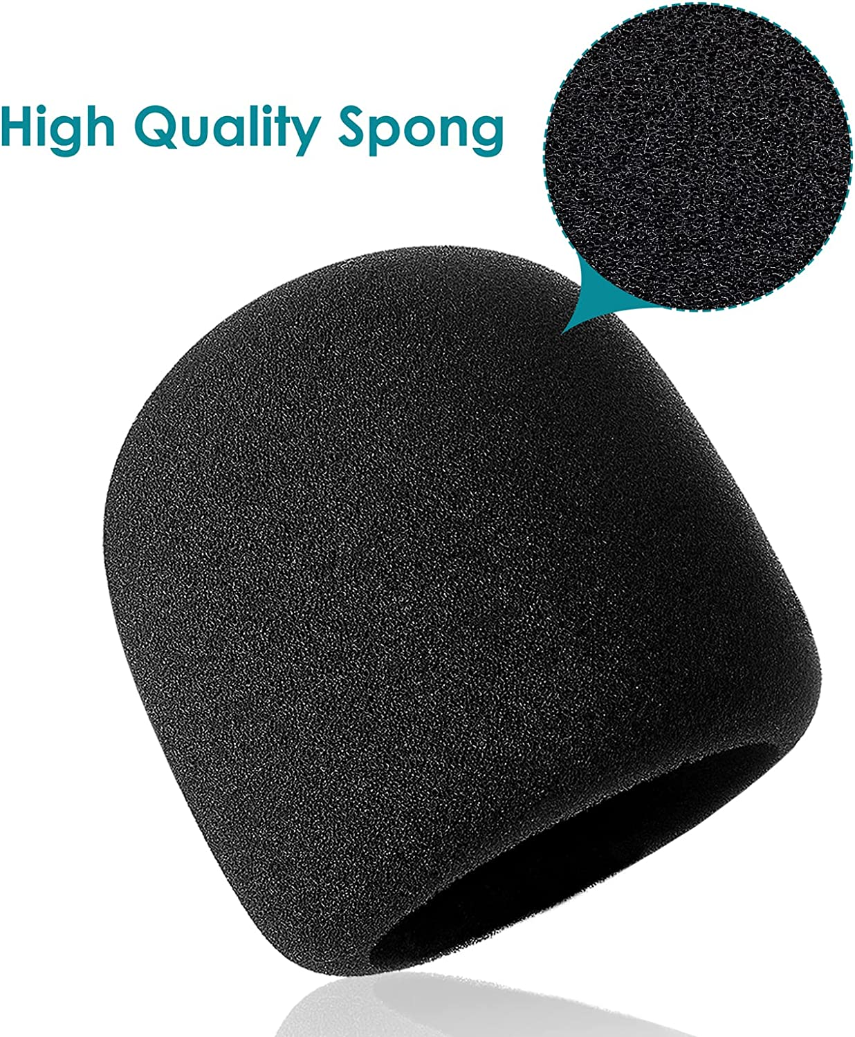 YOUSHARES Pop Filter for Blue Yeti Mic, Large Size Microphone Cover for Blue Yeti, Yeti Pro, MXL, Audio Technica and Other 2.5-Inch Mics for Streaming, Podcasting, Youtube, Gaming image number 4