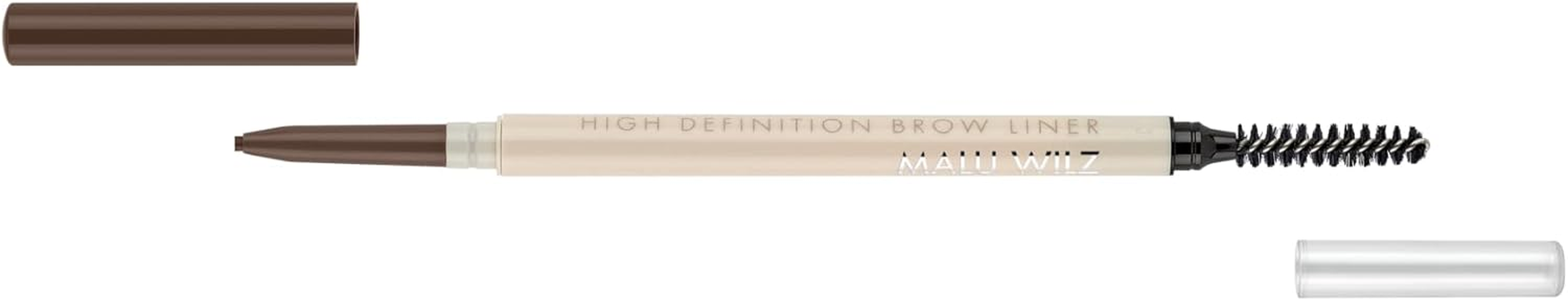 MALU WILZ High Definition Brow Liner No. 08 Cocoa Bean I Precise Eyebrow Pencil with Spoolie & Vitamin C+E I Naturally Defined Brows, Waterproof & Long-Lasting