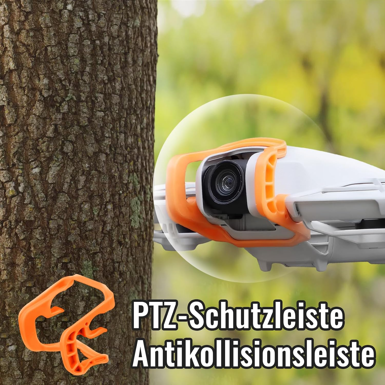 Gimbal Bumper Guard for DJI Neo Drone, Gimbal Anti-Collision Protector, Anti-Collision Protection, Protective Strip, Insurance, Bumper, Gimbal Lens, Scratch Protection Accessories for DJI Neo (Orange) image number 6