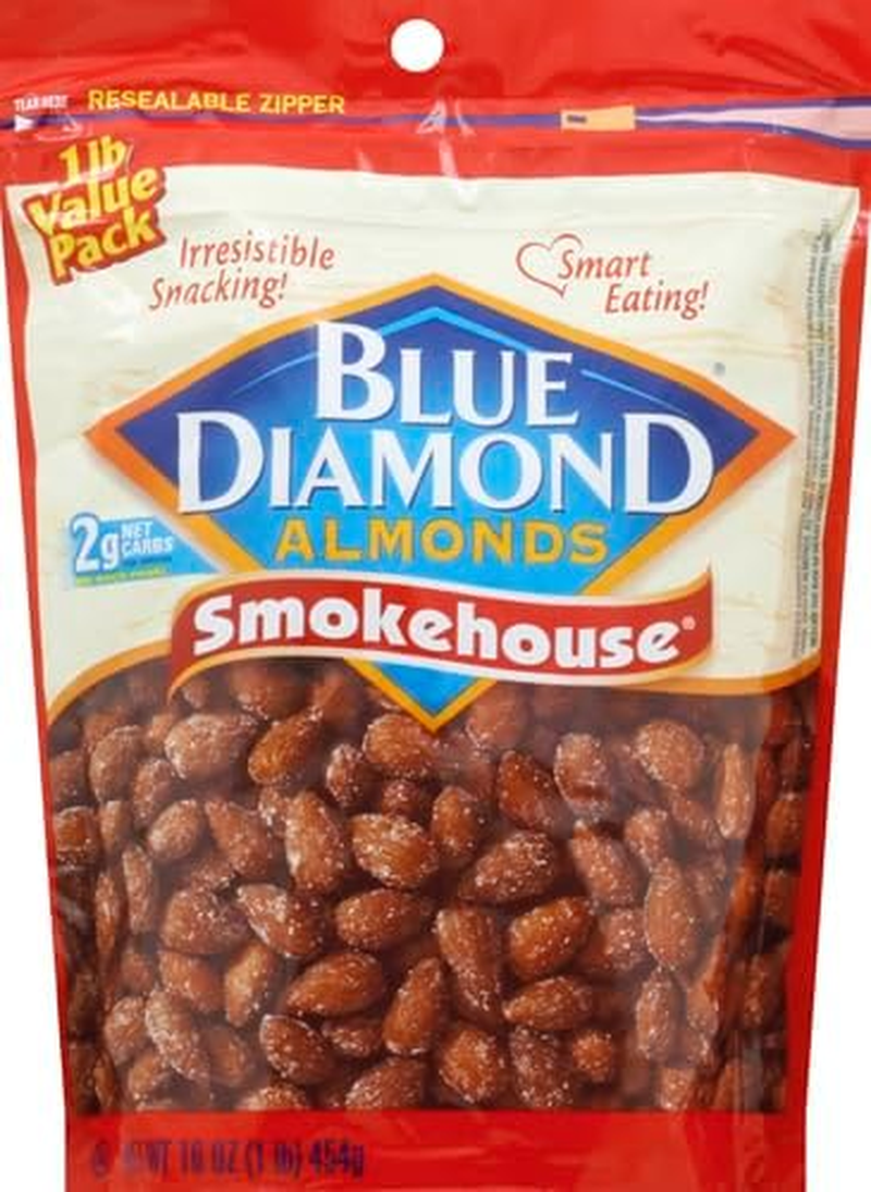 Blue Diamond Almonds Gluten Free Smokehouse Flavored Snack Nuts, 16 Oz Resealable Bag (Pack of 1) image number 6