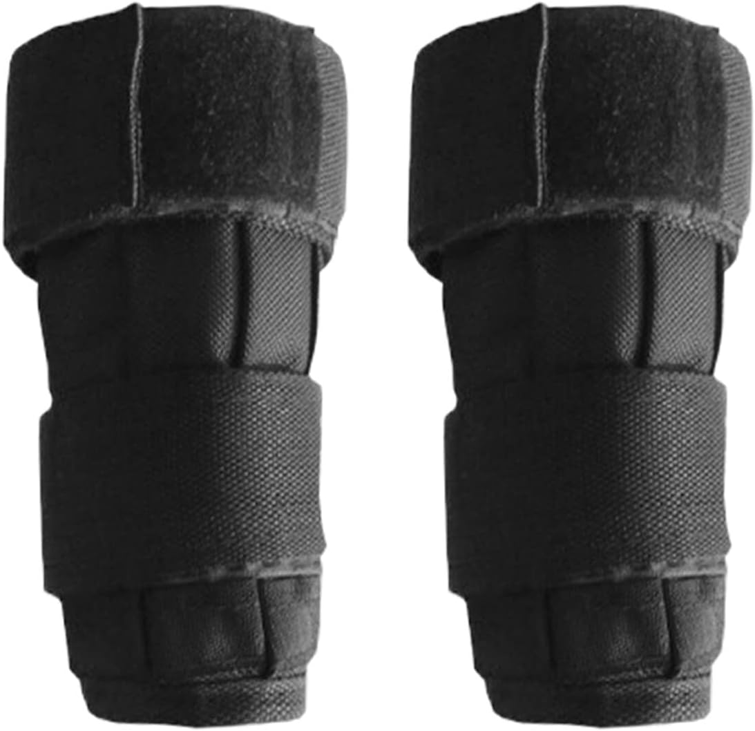 Tignapoo 2 Packs Max Loading 5/10Kg Adjustable Wrist Weighted Oxford Ankle Weighted Exercise Weight Loading Wraps Strength Training (Empty)