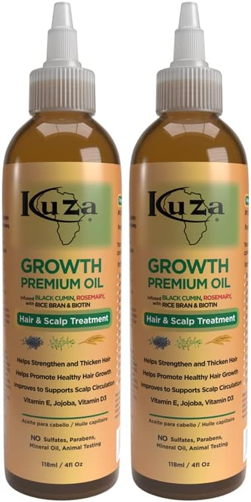 Premium Growth Oil W/Black Cumin & Rosemary 4 Oz. (Pack of 2) image number 2