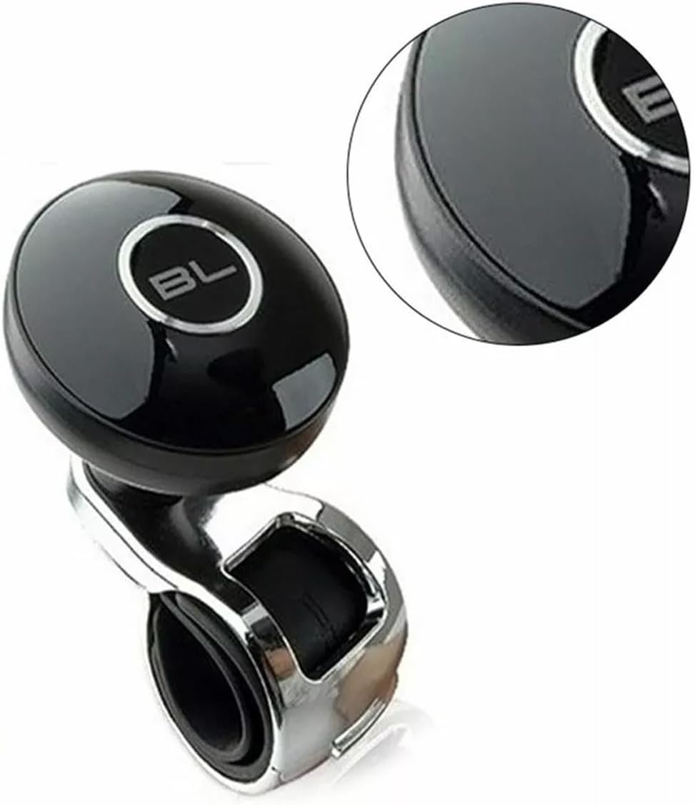AIMALL Steering Wheel Booster Knob 3.5X3.1In Aluminium Alloy Power Handle Spinner Ball with ABS Plated Surface and Rubber Lining for Easy Turning Control in Car image number 6