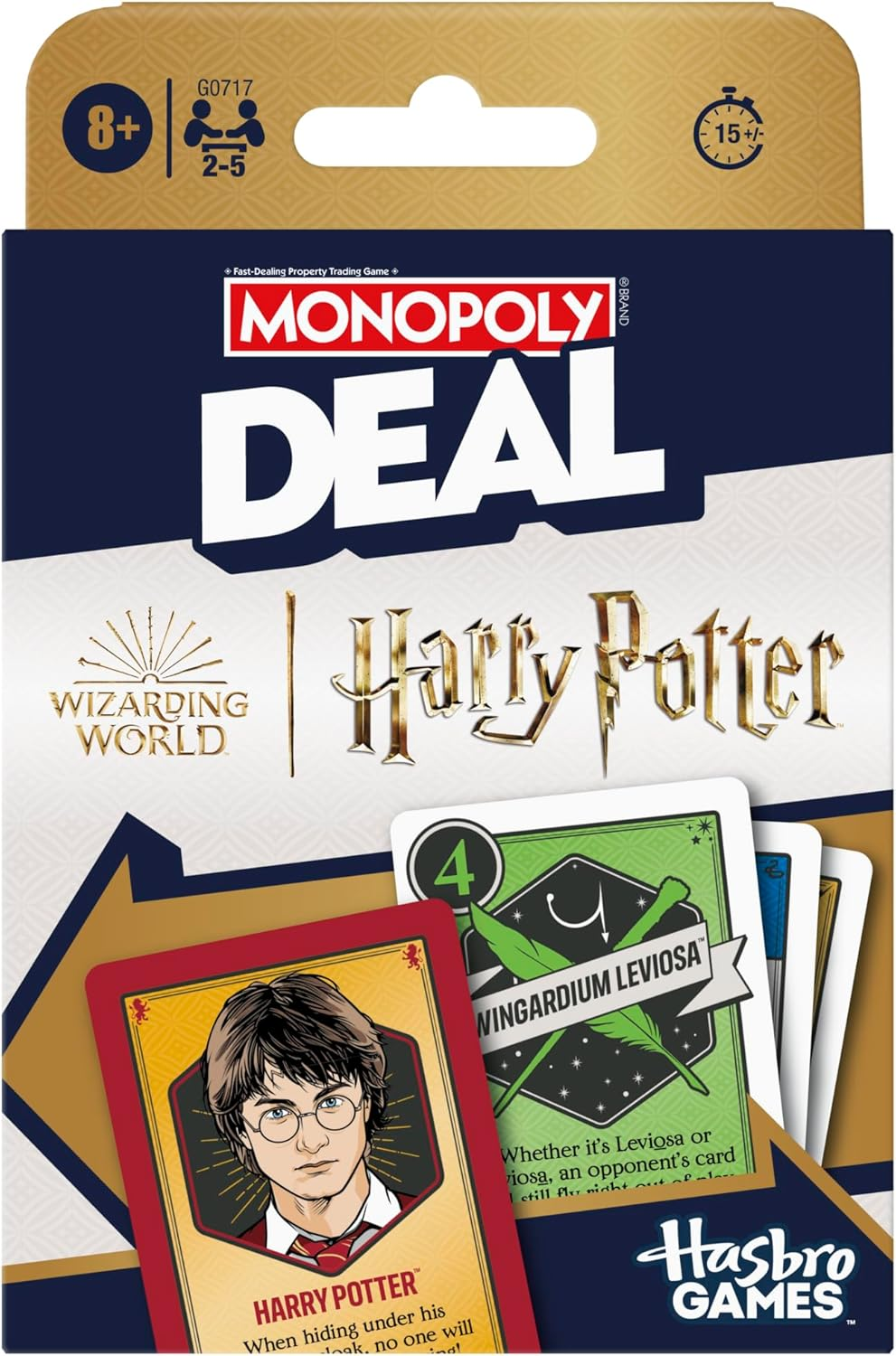 Monopoly Deal: Harry Potter Card Game | Family Games for Kids and Adults | Ages 8 and up | 2 to 5 Players | 15 Mins. | Travel Size image number 4