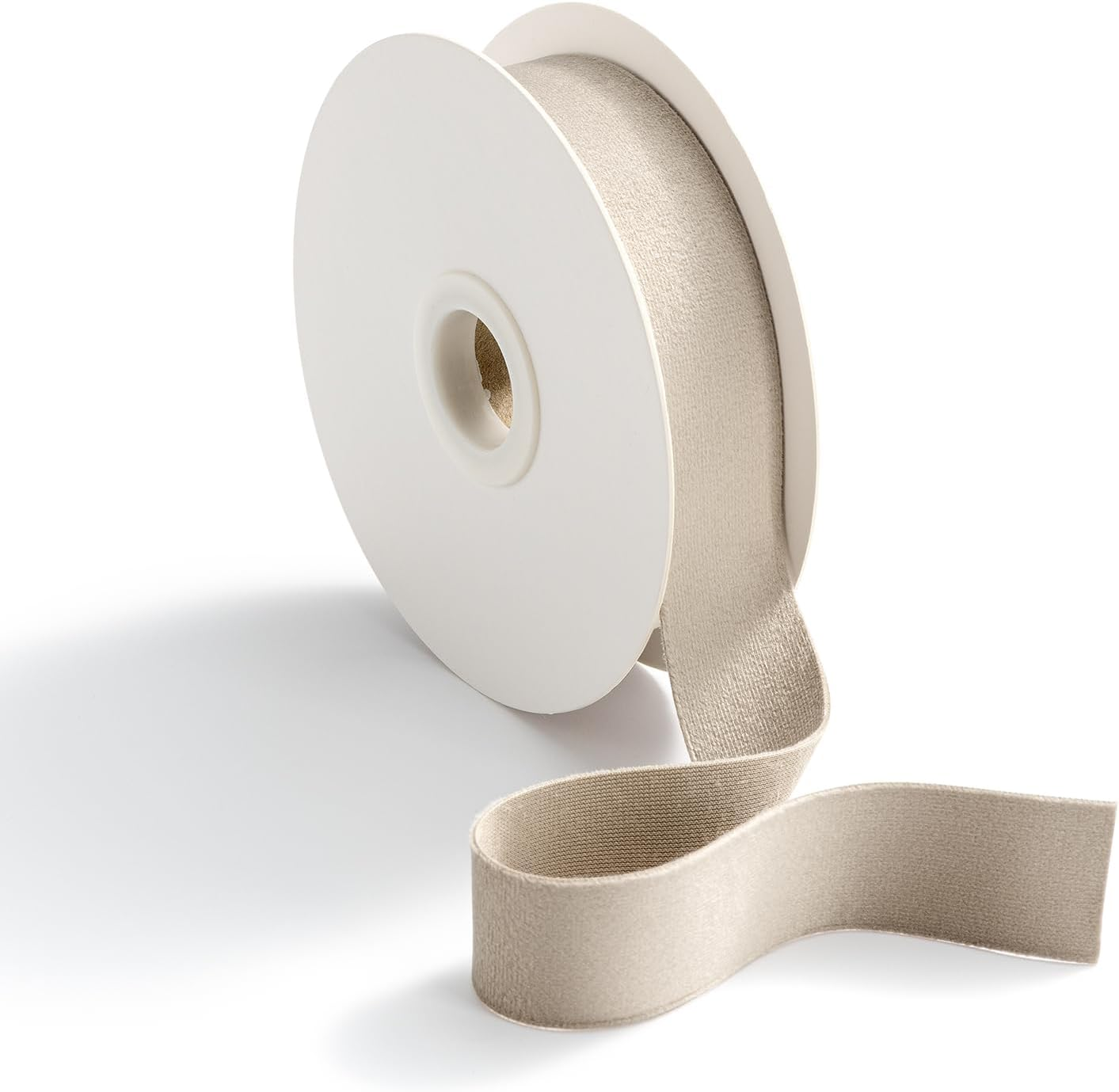 CHUQING Velvet Ribbon,Dusty Blue,1Inch Single Face Thin Velvet Ribbons for Gift Wrapping Wedding Hair Bows Choker Bouquet,10 Yards