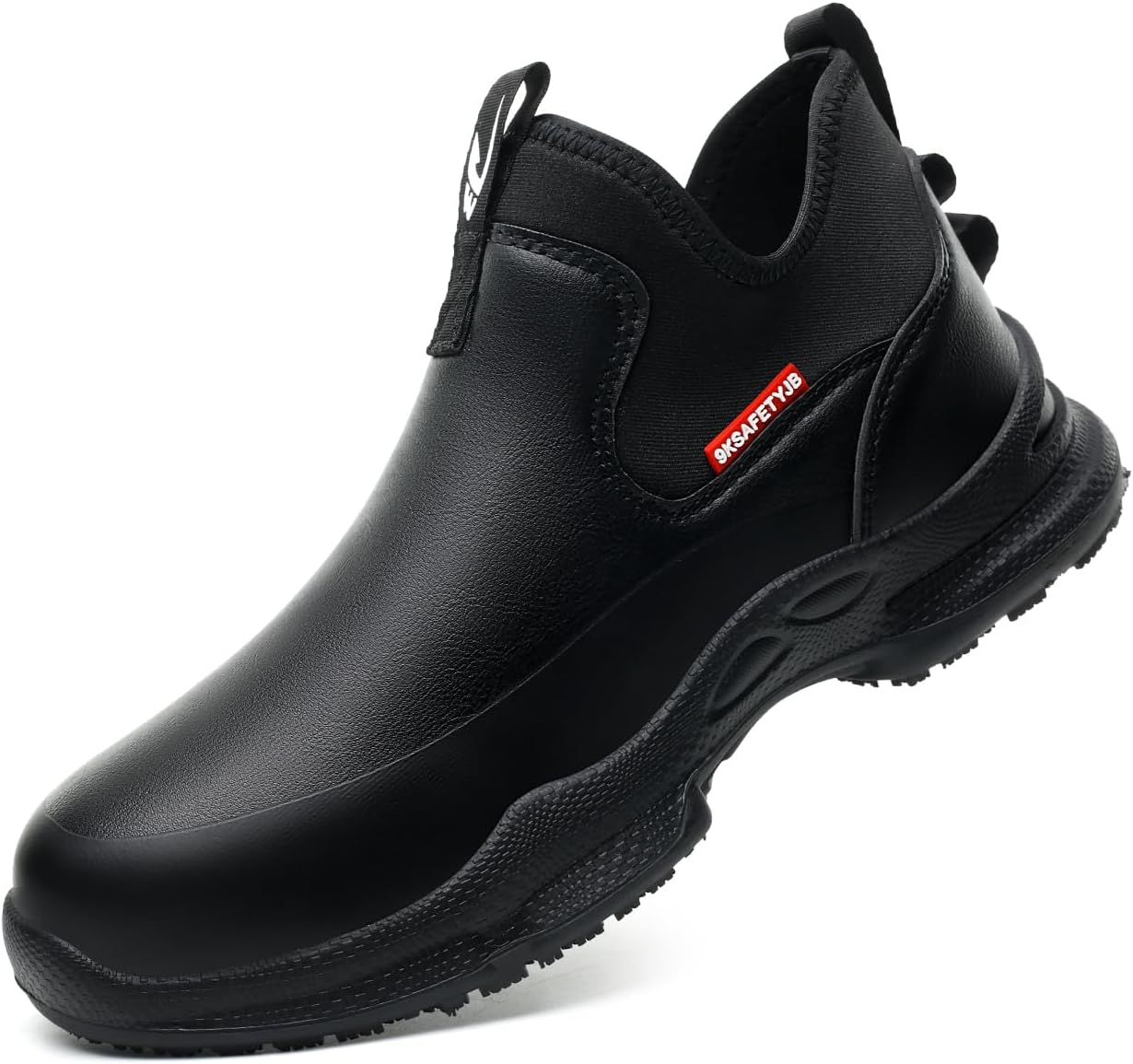 Dajingkj Chef Non-Slip Shoes for Kitchen Leather Oil & Water Resistant Work Shoes for Men/Women Anti-Slip Restaurant