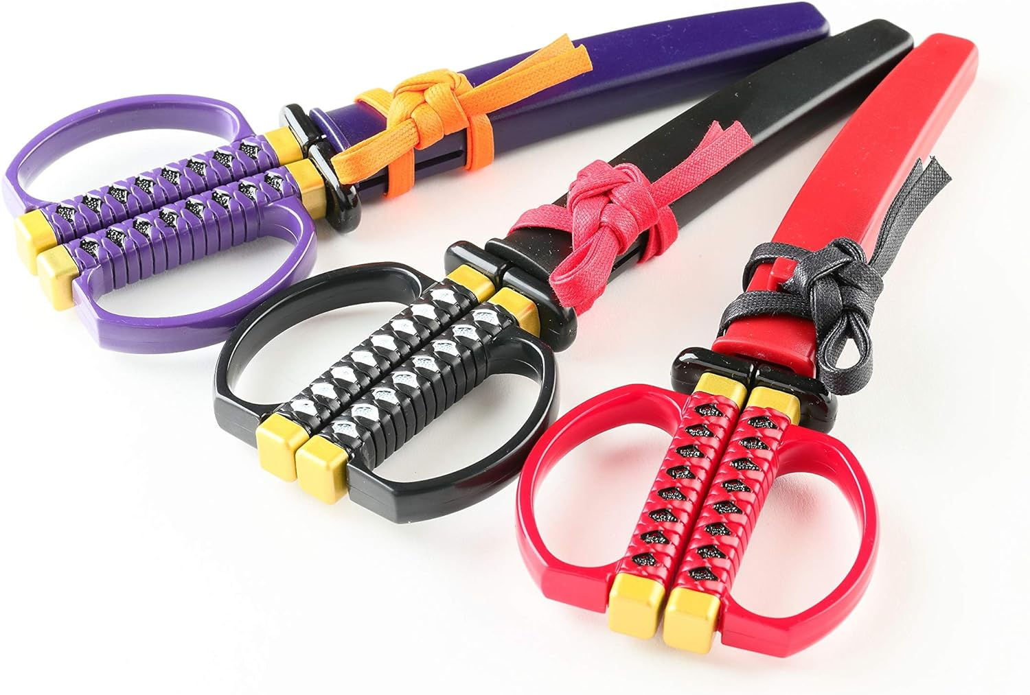 Traditional Japanese Design Sword Style Scissors with Cover (Purple) image number 4
