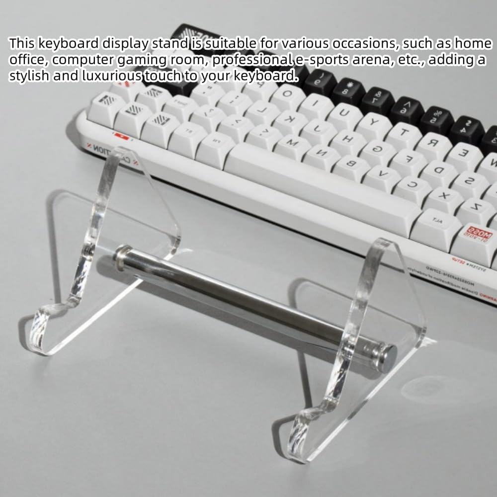 1Pcs 1-Tier Colorful Acrylic Keyboard Display Stand, Mechanical Keyboard Display Stand Keyboard Holder, Acrylic Stand Storage Stands for Mechanical Keyboard image number 6