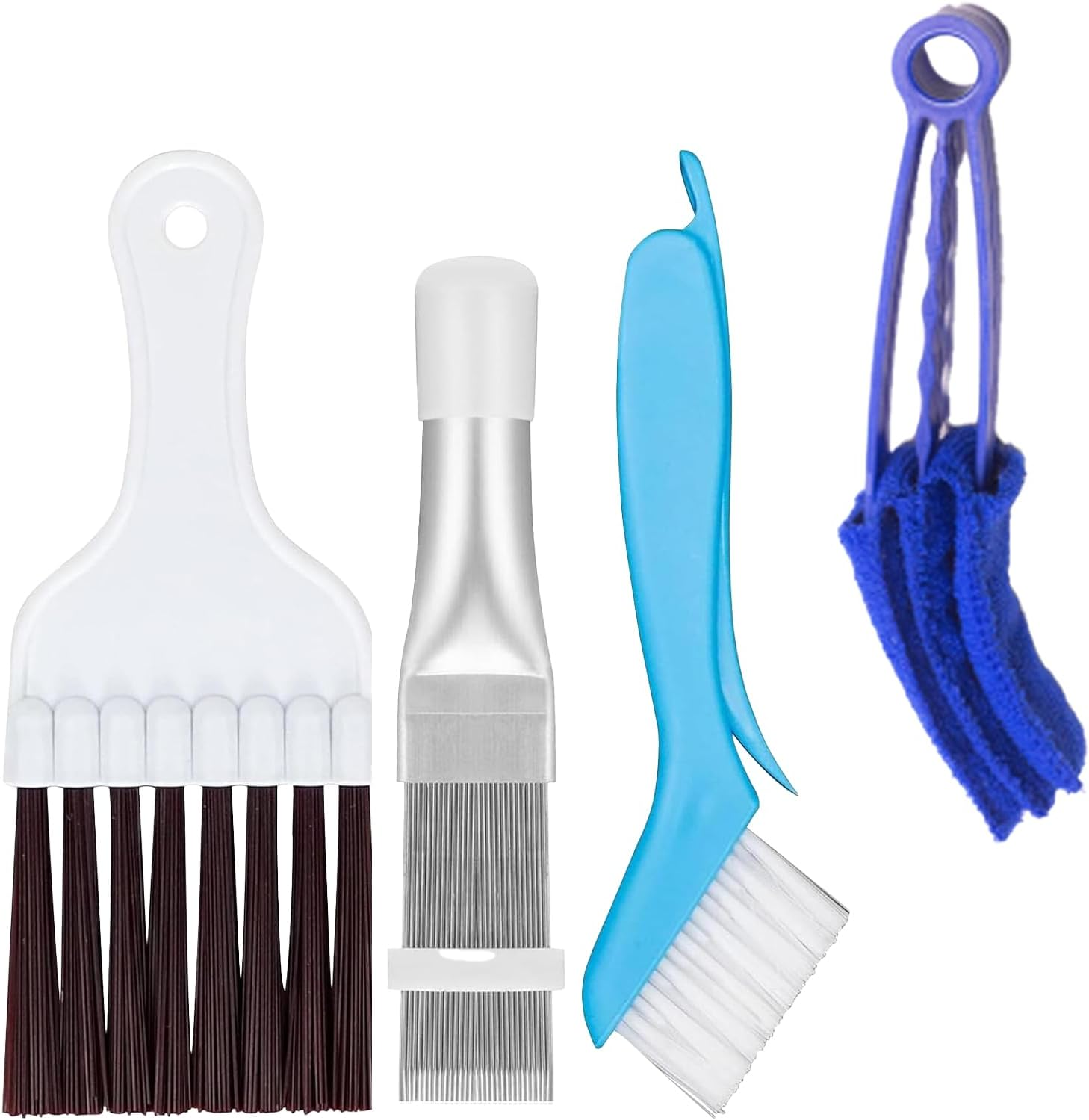 Pack of 4 Lamellar Comb, Condenser Comb Dryer, Cleaning Brush, Air Conditioning for Cleaner, Cleaning Brush Fin image number 1