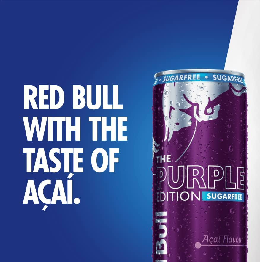 Red Bull Energy Drink, Purple Edition, Sugar Free Acai Flavour 250Ml (12 Pack) image number 1