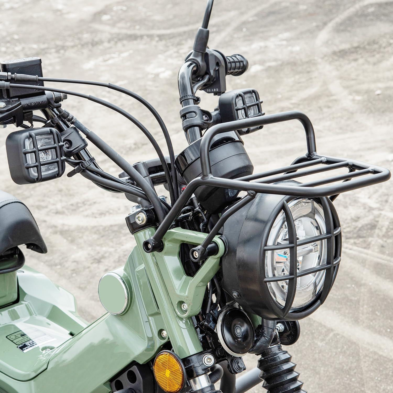 Lorababer Motorcycle Headlight Grille Turn Signal Tail Light Grill Cover Compatible with Ho-Nda CT125 CT 125 Huntercub Hunter Cub 125 2020 2021 2022 2023 Headlamp Protector Accessories image number 2