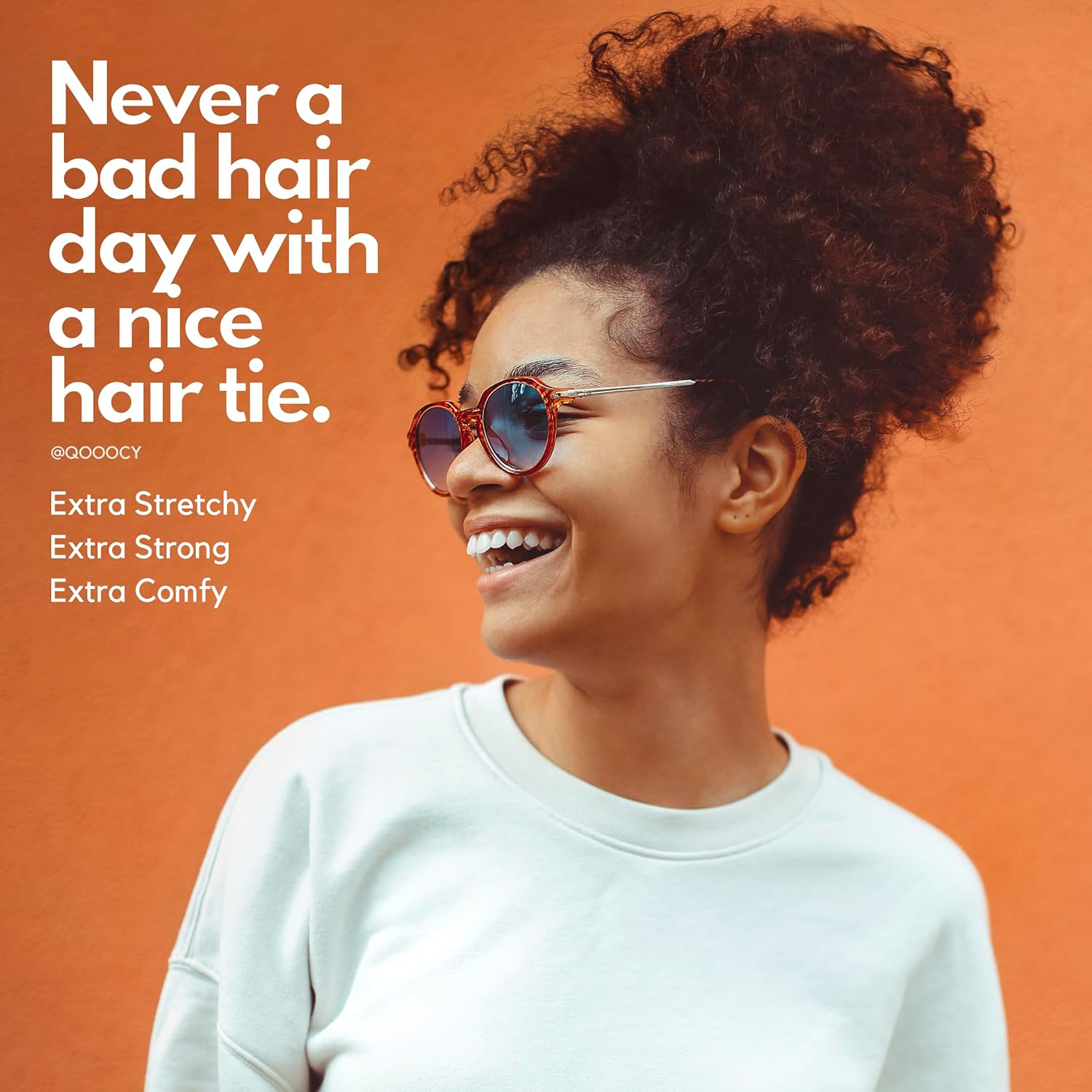 12-Pack 4X Extra Long Hair Ties - Ideal for Dreadlocks, Curly, Extra Thick Hair - Durable, Oversized, and Gentle Ponytail Holders, XXX, Brown - Brown image number 4