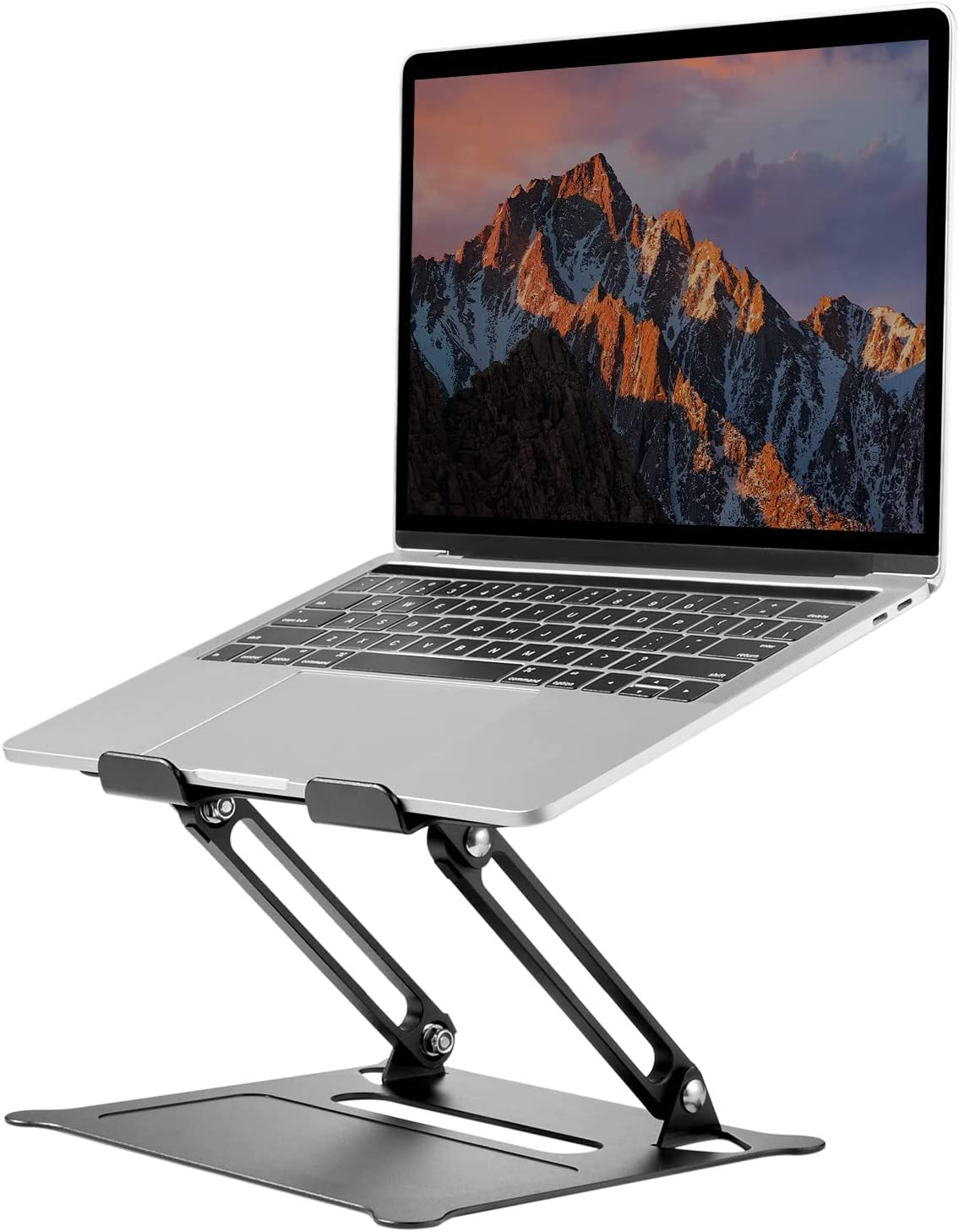 PHOCAR Laptop Riser Adjustable Laptop Stand Foldable Aluminum Portable Computer Stand Laptop Holder Compatible for Macbook,Hp, Lenovo,Surface,Dell, ASUS, Laptops up to 17 Inch image number 6