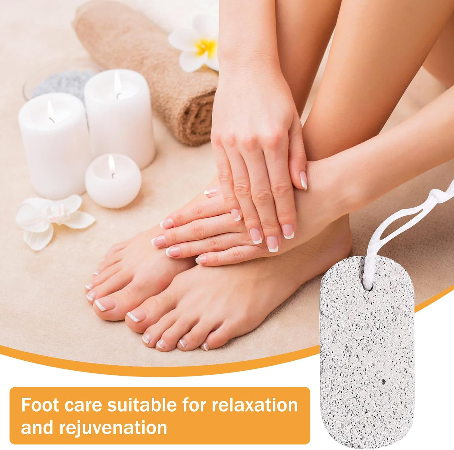 DHWEKU Pumice Stone Foot Care, Pack of 2 Pumice Stone Callus Remover, Natural Pumice Stone, Lava Stone Foot Care Callus, Pumice Stone Cleaning Stone for Calluses and Skin Hardening Removal image number 4