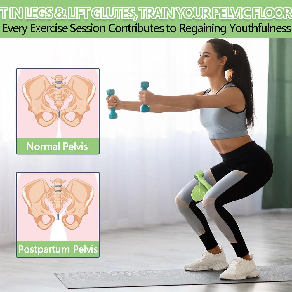 Thigh Master Kegel Exerciser for Women & Men &ndash; Inner Thigh Workout Equipment, Adjustable Pelvic Floor Muscle Trainer, Hip Abductor Toner, Postpartum Recovery Fitness Device image number 3