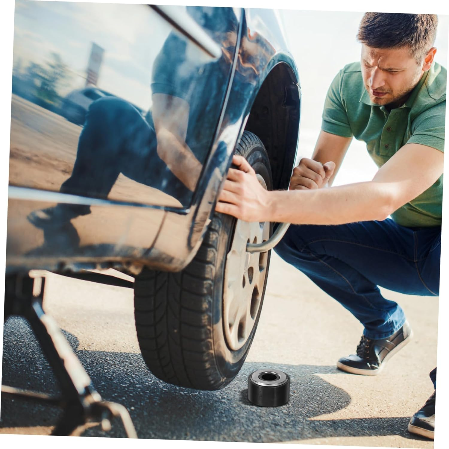 HEALEEP Automotive Wheel Installer Tool for Easy Tire Installation Design Comfortable Grip for Vehicle Types Essential Car Repair Accessory image number 6