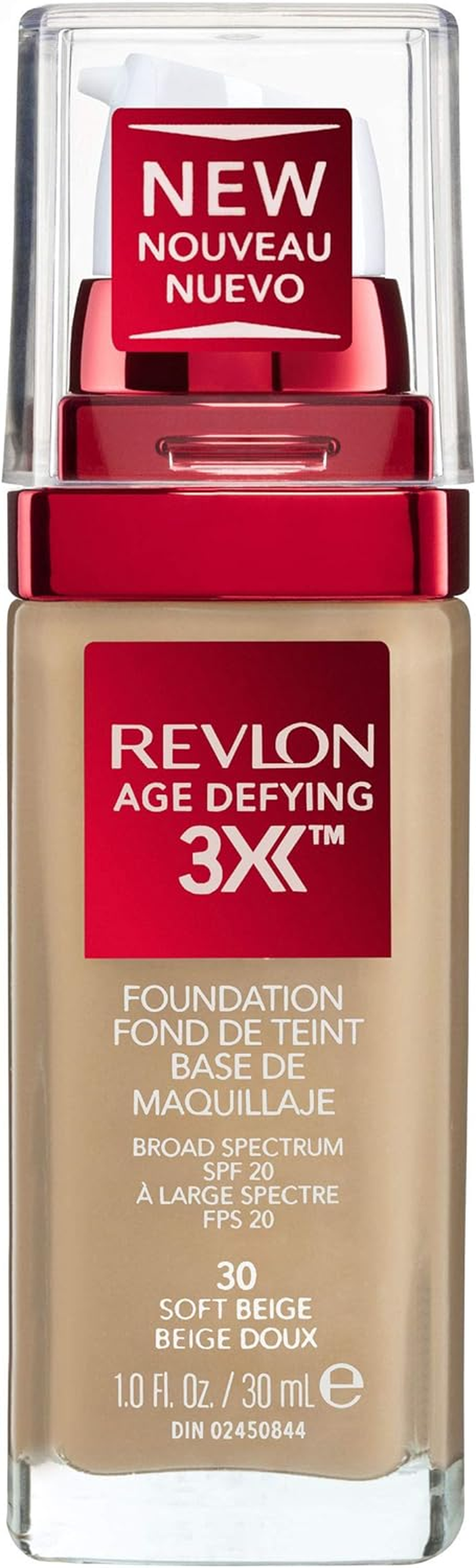 Revlon Age Defying 3X Foundation, Natural Beige, 30Ml - Early Tan image number 5