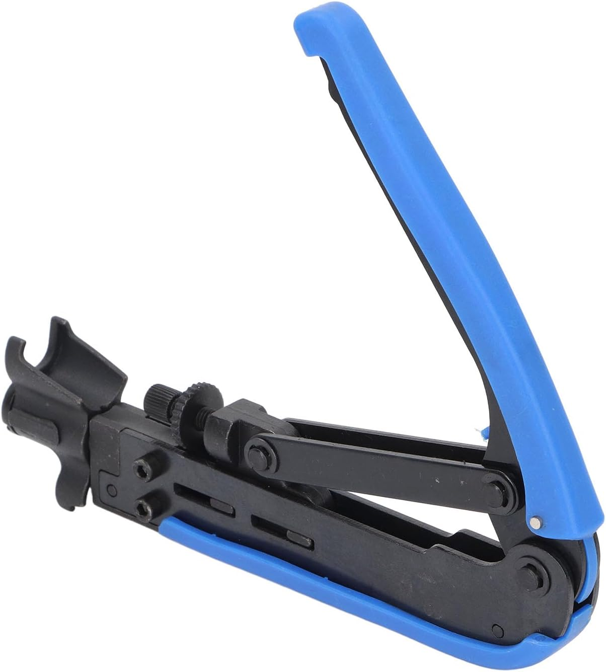 Coax Cable Crimper Tool Kit, Coaxial Cable Crimping Pliers for RG6 RG59 RG11 F Head Compression, Crimping and Stripping Pliers Tool for Electricians Work image number 5