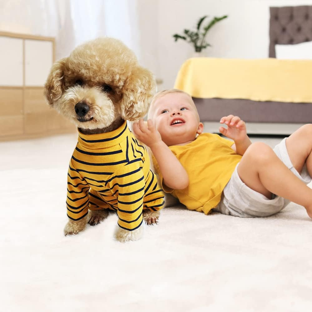 Dolahovy Dog Recovery Suit, Pet Surgery Suit, Puppy Recovery Suit, Dog Surgical One-Piece for Female, Male, Small, Medium, Dogs, Cats (XL, Yellow)