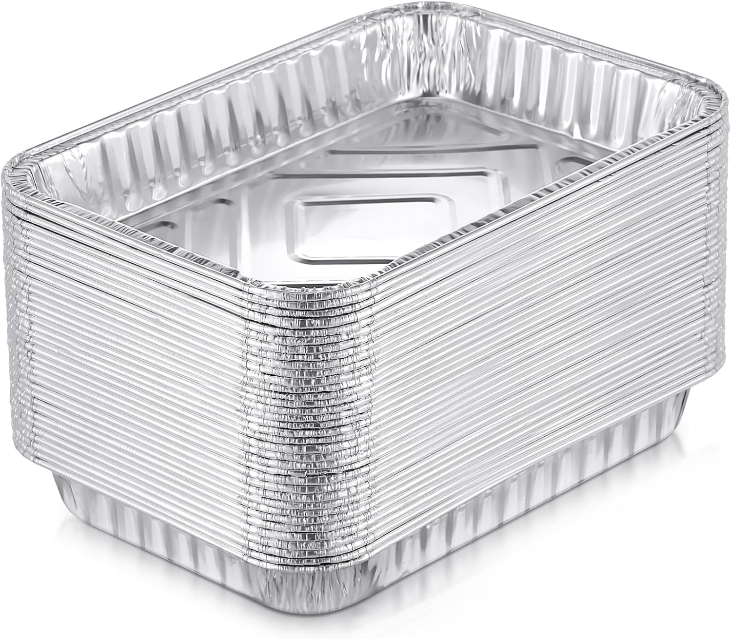 LYSAIMG Drip Pans Compatible with Weber Grills Spirit Gas Grills 20Pcs, Aluminum Foil BBQ Grease Trays, 8.5 X 6 Inch, Aluminum Foil Grease Trays BBQ, Roasting, Baking & Cooking