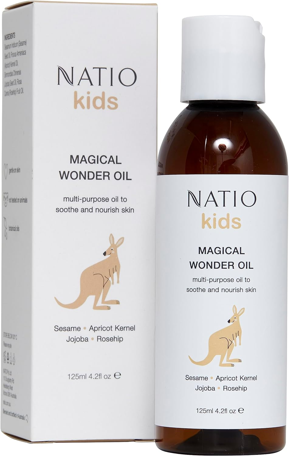 Natio Australia Kids Magical Wonder Oil 125Ml - Nourishing Massage Oil for Toddlers - Nourishing Essential Oil Massage Oil for Kids - Jojoba & Rosehip Oil - Made in Australia image number 2