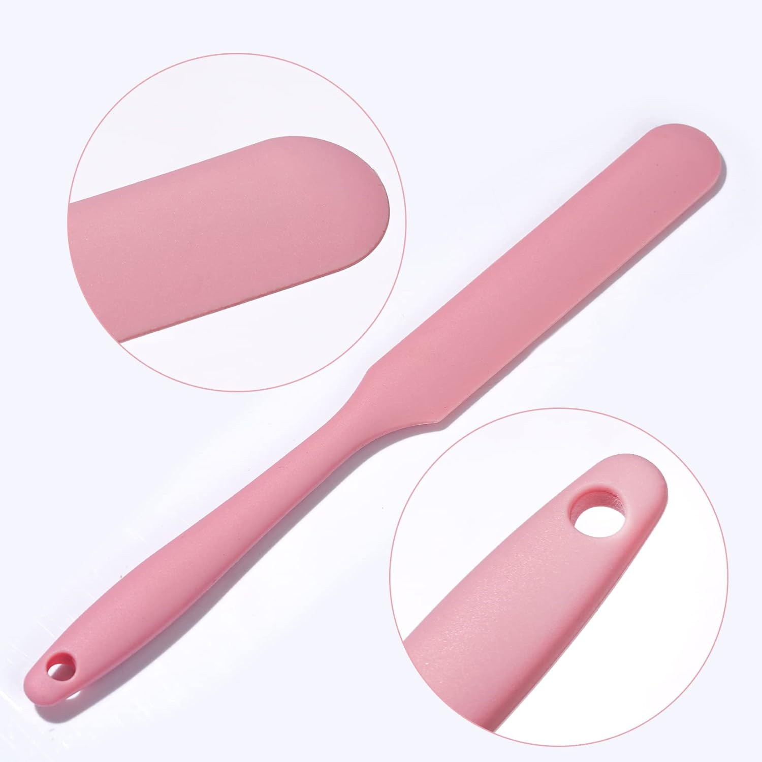 4Pcs Silicone Spatula Set Heat Resistant Cake Cream Butter Spatulas Mixing Batter Scraper Non-Stick Flexible Baking Cooking Tool 4 Colors (Mix Color-3) - Mix Color-2 image number 3