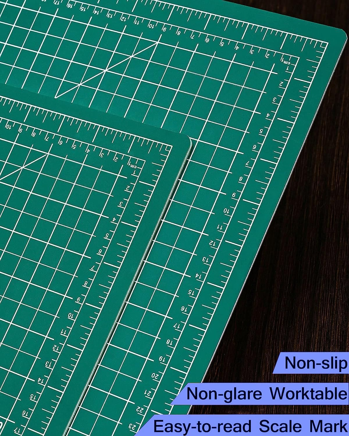 ETHEL Self Healing Cutting Mat，Self Healing Sewing Mat, 9Inch X 12Inch Rotary Cutting Mat Double Sided Craft Cutting Board for Sewing Crafts Hobby Fabric Precision Scrapbooking Project (A4) image number 5