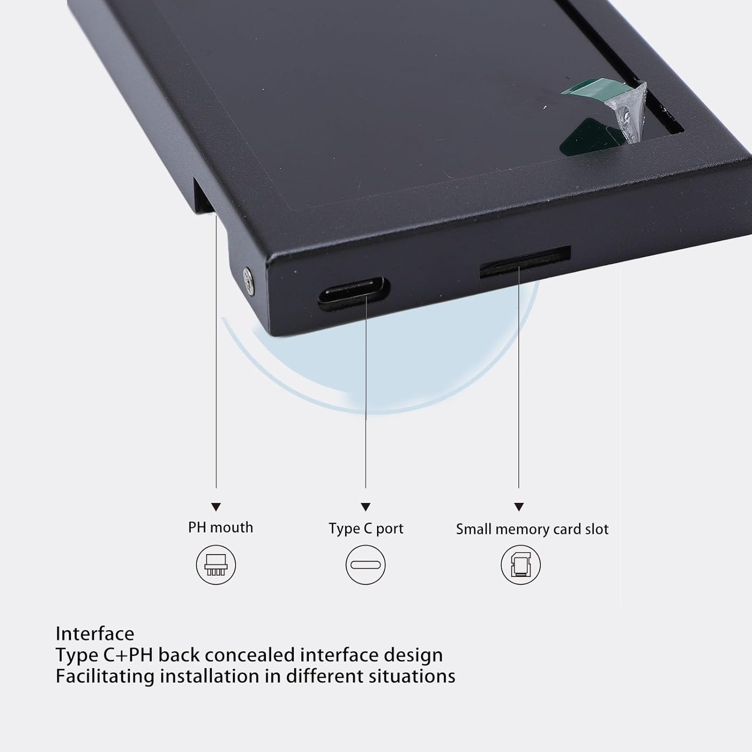 8.8 Inch IPS PC Case Screen - Internal Rotatable Secondary Display W/Standalone SD Playback, Plug and Play Aluminum Frame Monitor, Zero Performance Drain (1920X480)