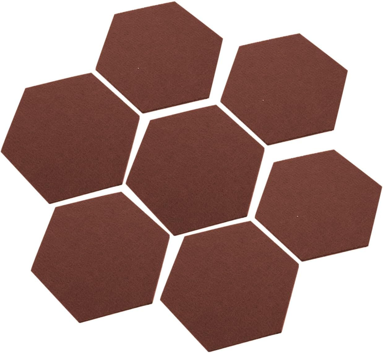 TEHAUX Home Office Decor 12 Pack Hexagon Felt Soundproofing Panels Stick Memo Board for Walls