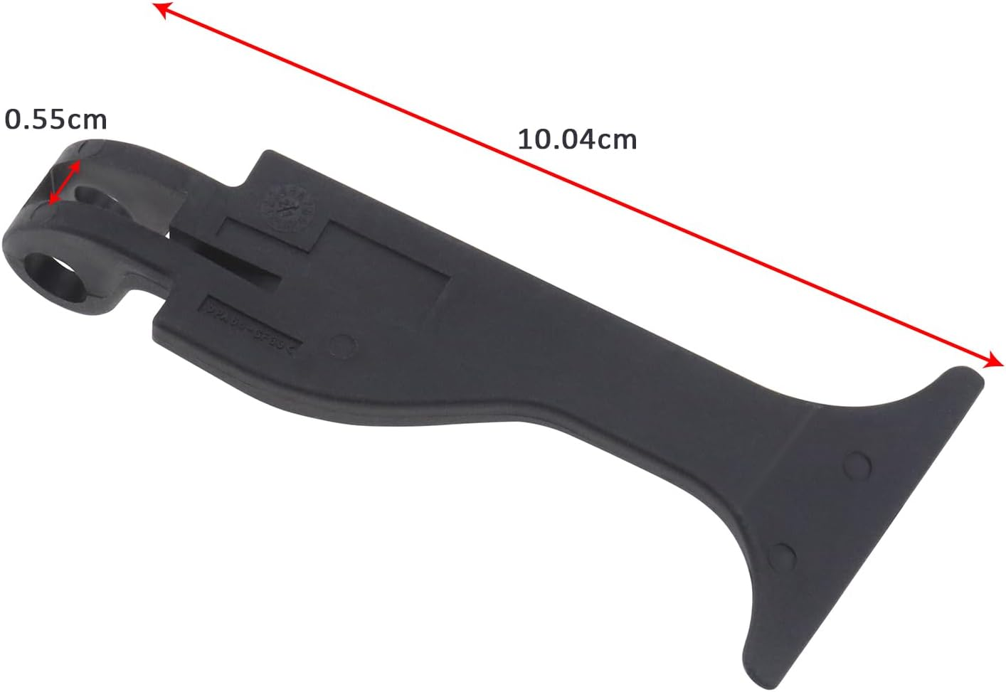 Be in Your Mind Black Front Hood Release Pull Handle Rod Lock Latch Compatible with Mercedes C Class W203 2001-2007 OE 2038870427 A2038870427 Length 10.04Cm image number 1