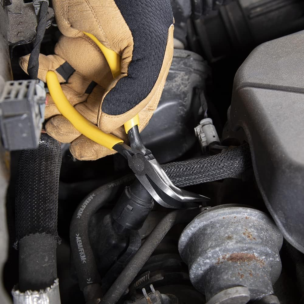 Klein Tools A-D302-6 Curved Long-Nose Pliers, 6-1/4-Inch