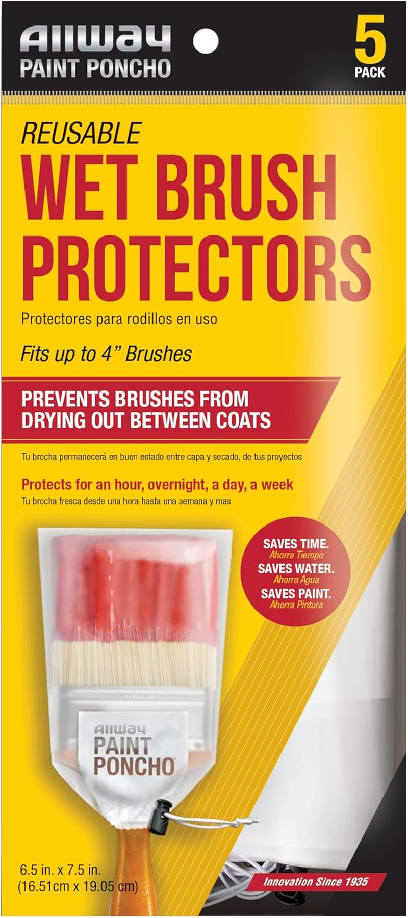 Allway Paint Poncho Pon-Rl Roller Cover Paint Poncho, Size, Blue Packaging