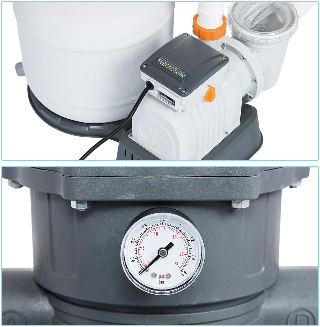 2200 Gallon above Ground Swimming Pool Sand Filter Pump image number 5
