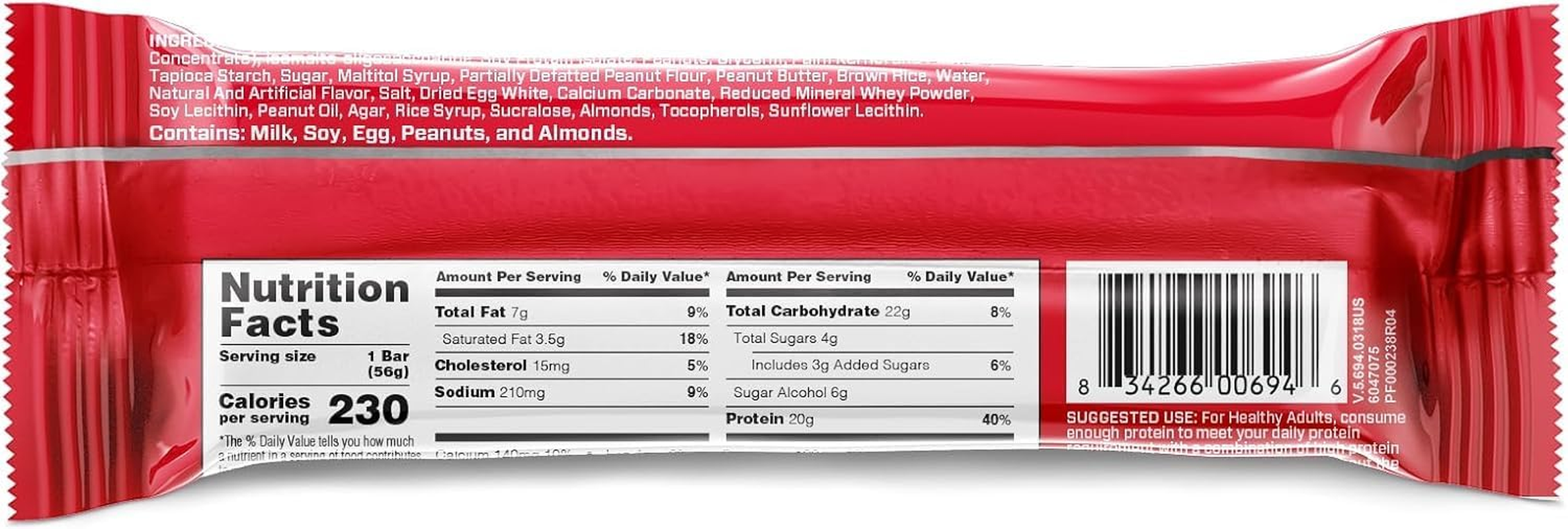 BSN Peanut Butter Gluten Free Protein Crisp Bars 12 X 55G