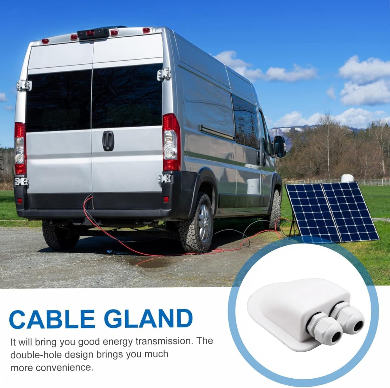 Solar Project Wire Box | Solar Panel Wire Box Double Entry,Multi-Function Cable Connector Engineered Wire Routing Solutions for Sheds, Yachts, Machine Room
