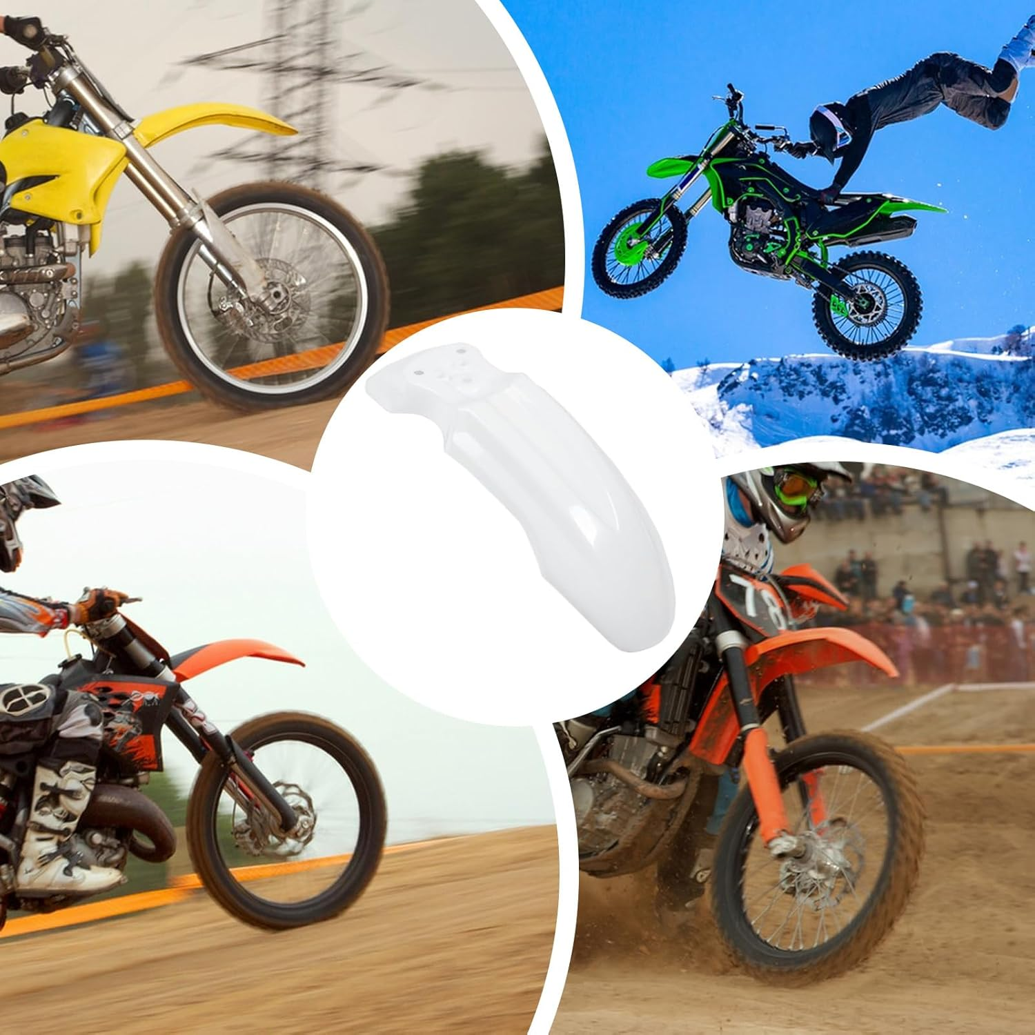 Dirt Bike Mudguard - Protective Body Frame Accessories,Electric Motorbike Mud Guard,For Electric Motorbike Outdoor Rainy Day Gravel Land Water Stain