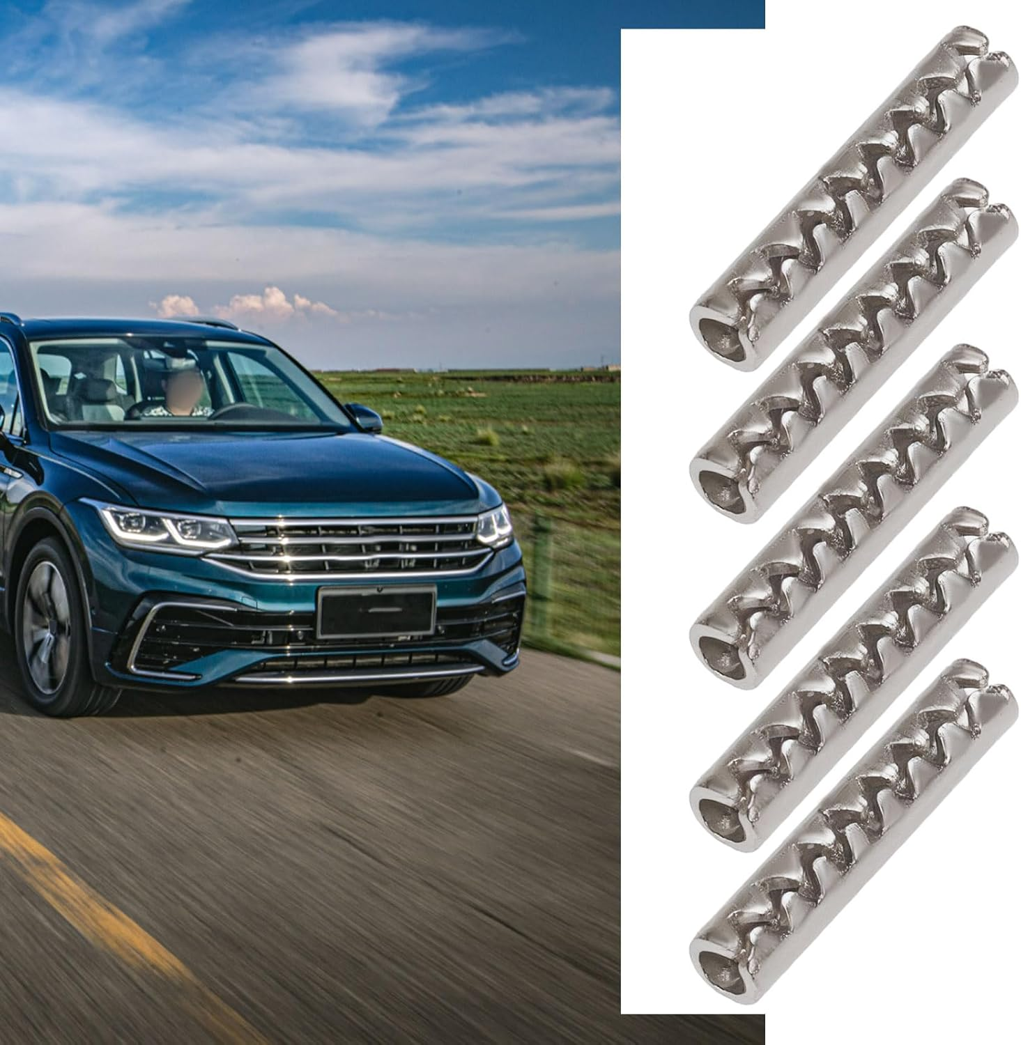 400PCS Car Folding Remote Control Key Fixing Pins Compatible with VW Compatible with Skoda 1.6X8Mm 1.7X8Mm Stainless Steel Car Key Blade Fixing Mounting Bolts image number 2