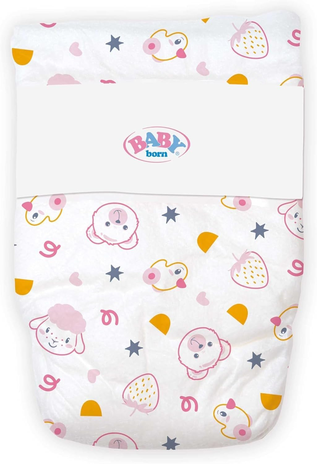 BABY Born Nappies 5-Pack, Cute Nappy That Fits Dolls up to 43Cm, 838358 Zapf Creation