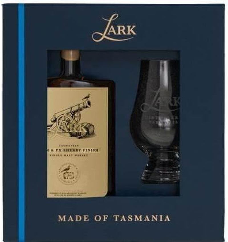 Lark Rum and Sherry and Glass 100Ml Gift Pack