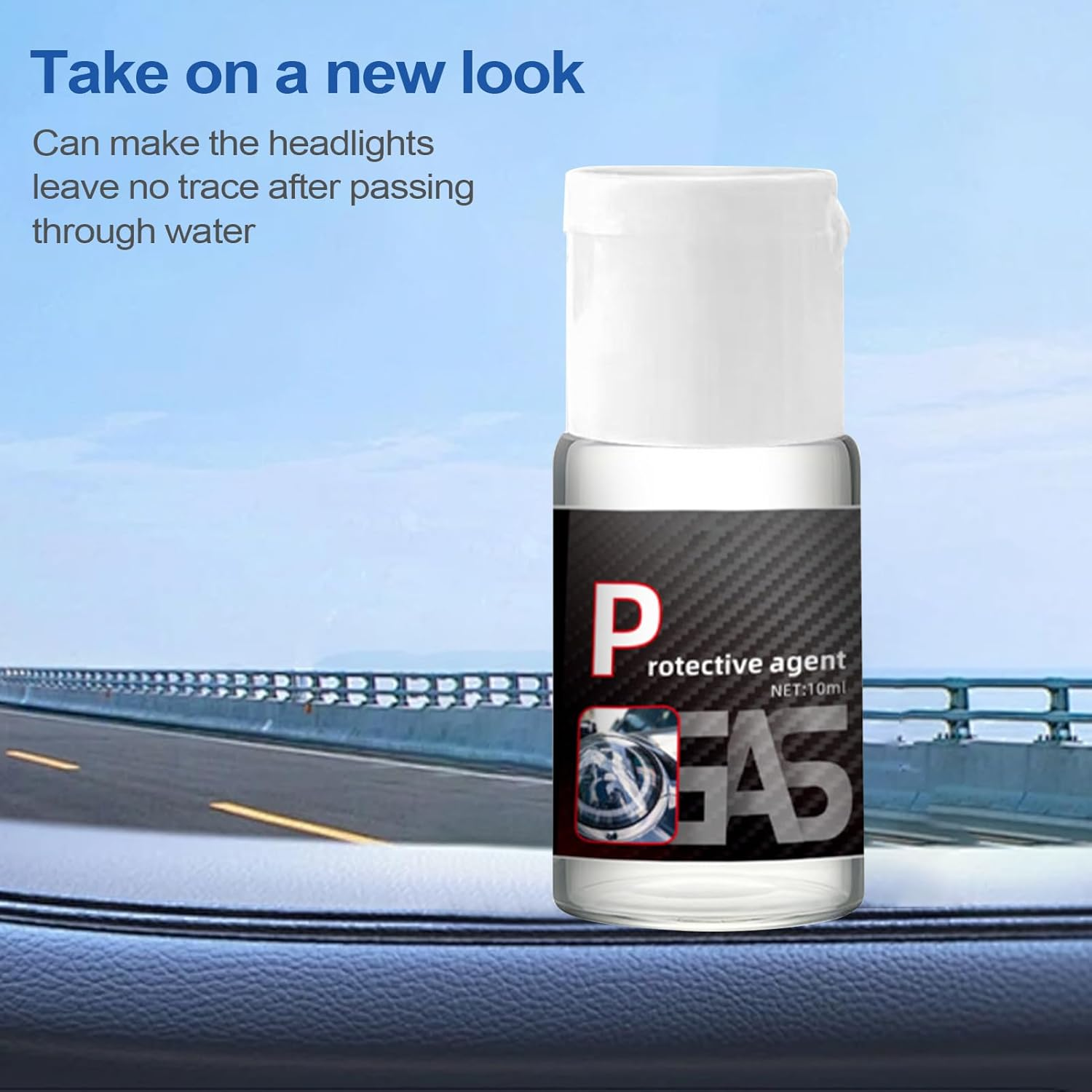 Huayeex Car Headlight Cleaner, Car Headlight Repair Fluid 10Ml, Cleaning Supplies Long-Lasting Protectant for Restoration Motorcycle Daily Care Safe Driving Vehicle image number 6