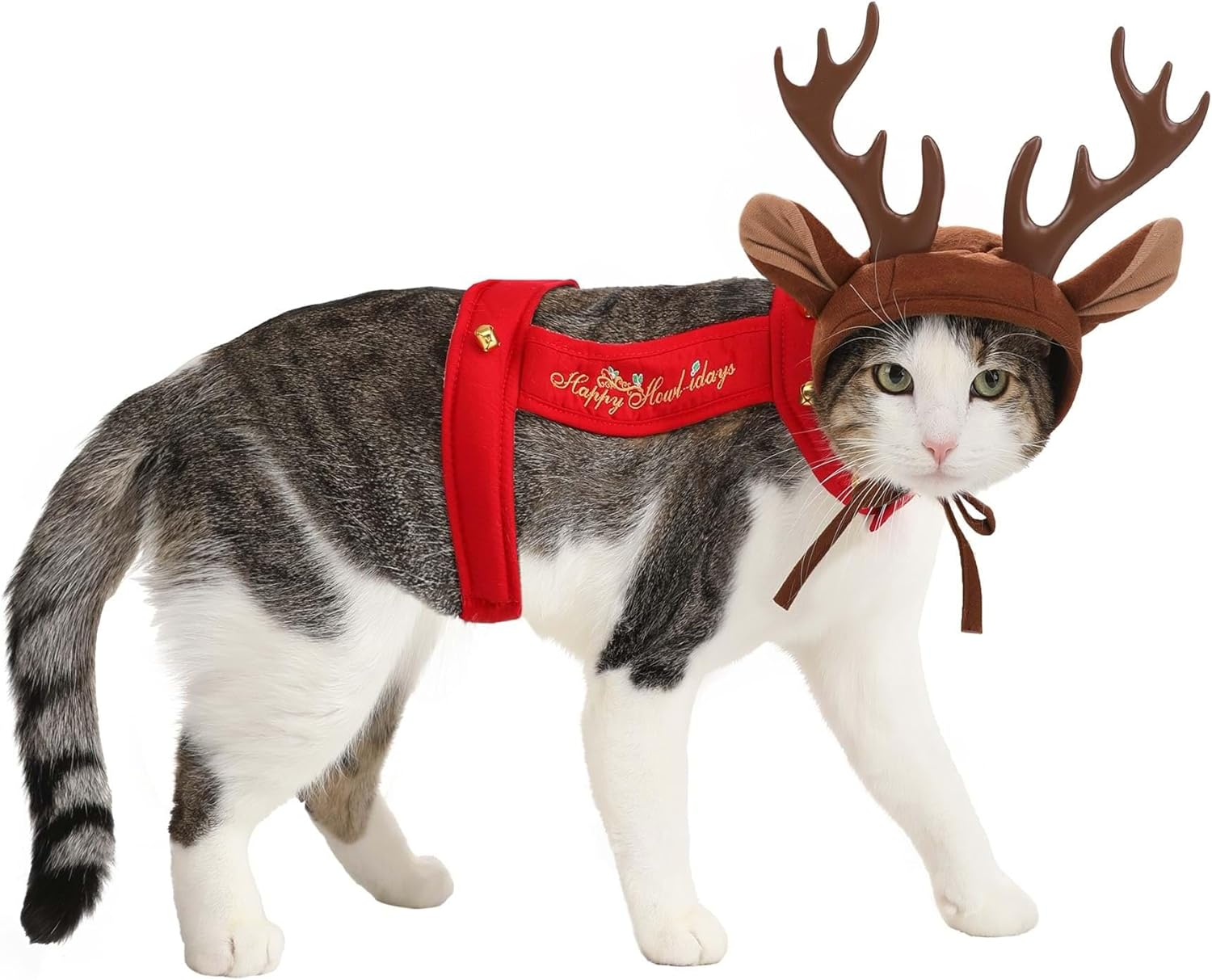 Dog Reindeer Costume Small image number 1