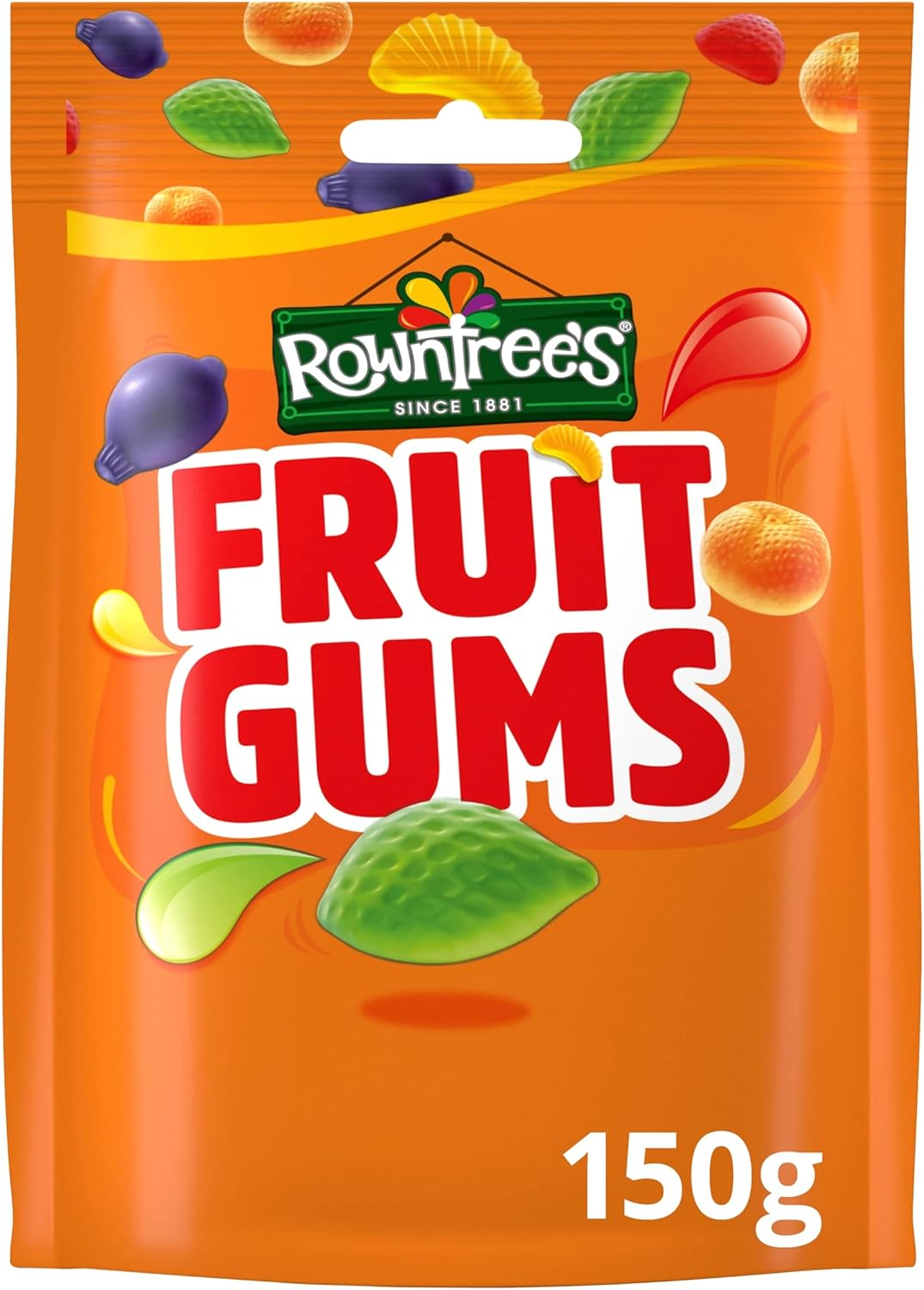 Rowntrees Fruit Gum Pouch, 150G image number 4