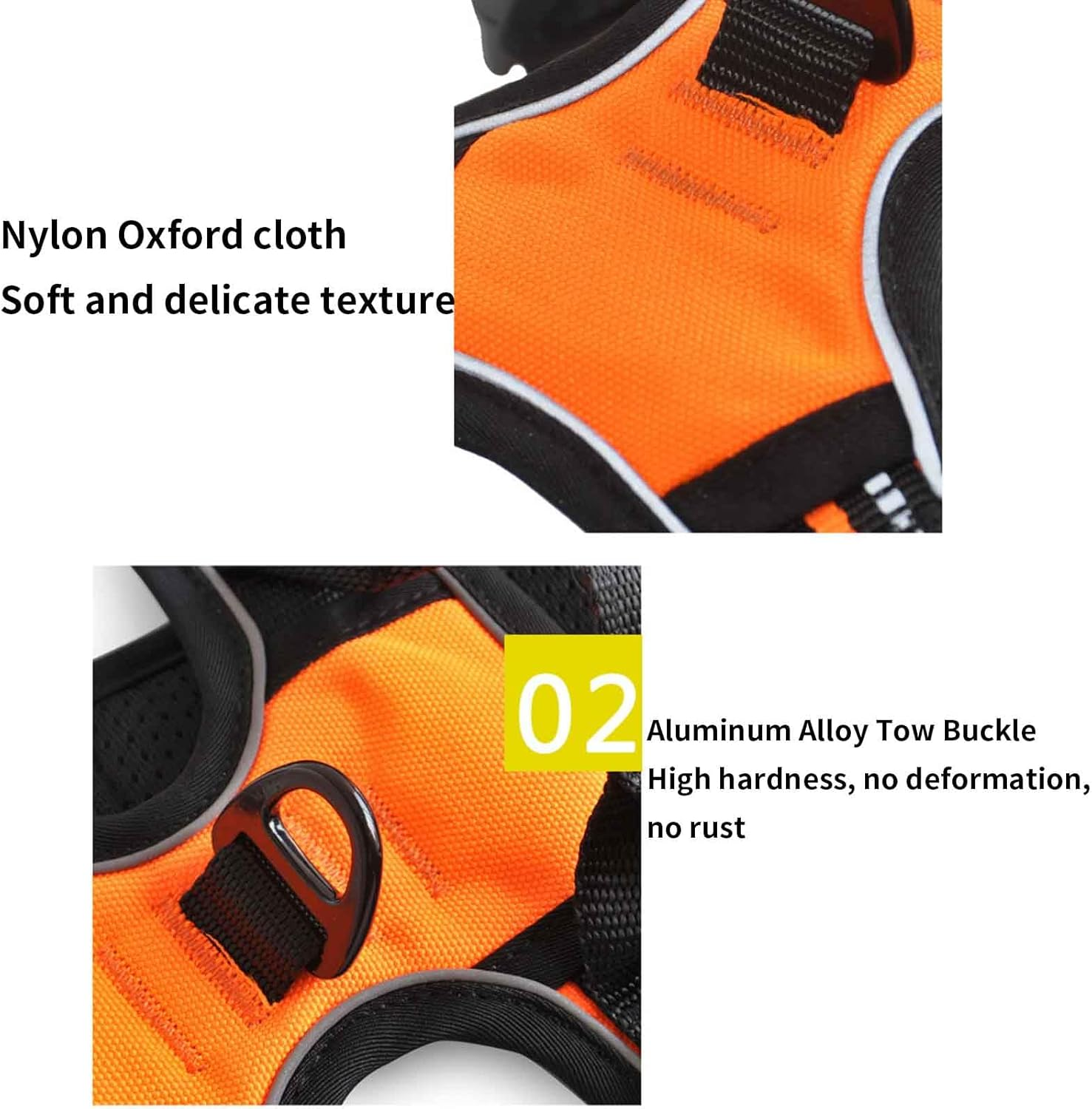 Vest Harnesses Dog Leads for Medium Dogs Dog Leash with Carabiner for Small Dogs Buckle Reflective Cursor Aluminum Alloy Tow Buckle Breathable Comfortable Mesh Nylon Webbing (Xl,Pink 1) image number 3