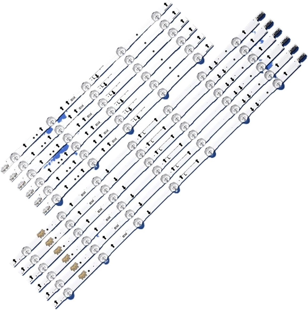 VOLDO LED Backlight Strip Fit for Samsung D4GE-550DCA-R3 D4GE-550DCB-R3 BN96-30431A BN96-30432A UE55H5500 UE55J5670 UE55H635 UE55H6300